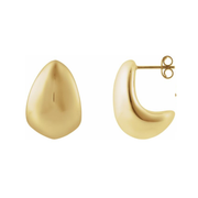 14K Yellow Gold Teardrop Earrings