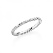 white gold bar set band with 0.20 carat total weight of diamonds