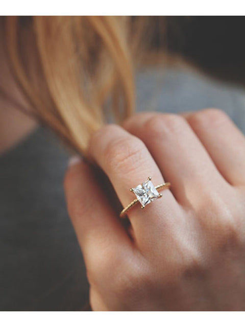 Buy Unique Hand Twisted Cable Rope Engagement Ring and With 1.5 Carat  Forever One Moissanite,14k Rose, Yellow & White Gold FB15ROP25ER Online in  India - Etsy