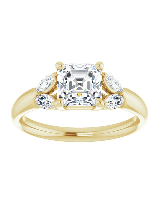 Marquise Accented Engagement Ring 1/5 ct. tw.