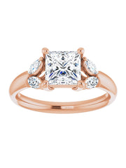 Marquise Accented Engagement Ring 1/5 ct. tw.