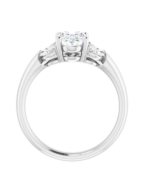 Marquise Accented Engagement Ring 1/5 ct. tw.