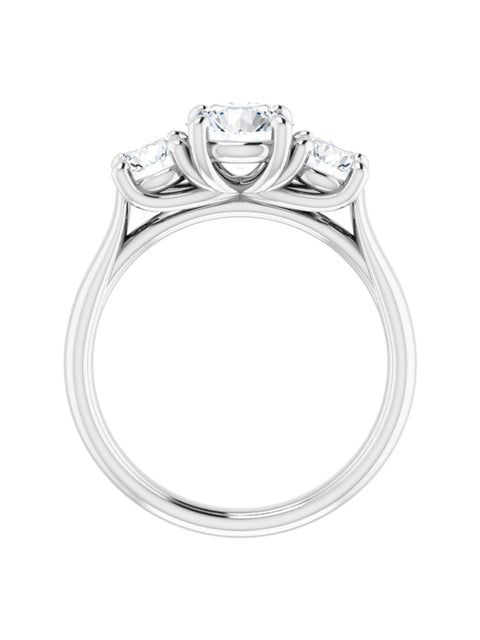 Three Stone Diamond Engagement Ring Lt. 1/2 ct. tw.