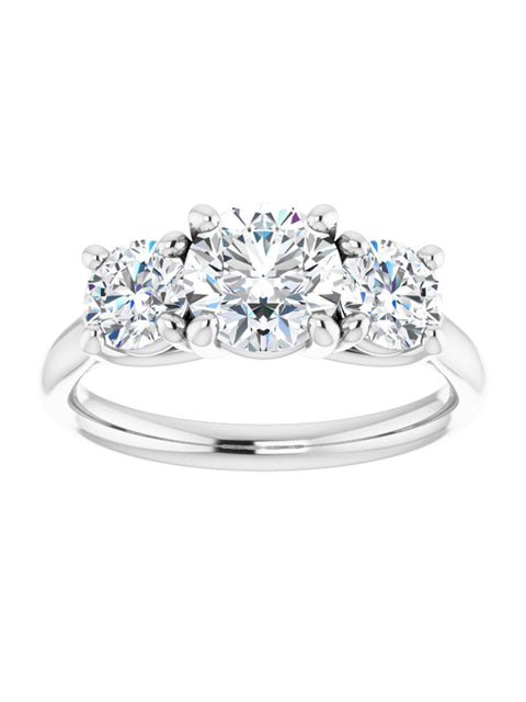 Three Stone Diamond Engagement Ring Lt. 1/2 ct. tw.