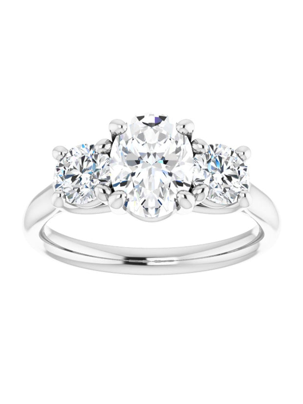 Three Stone Diamond Engagement Ring Lt. 1/2 ct. tw.