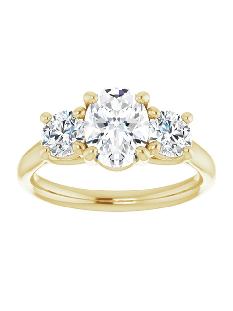 Three Stone Diamond Engagement Ring Lt. 1/2 ct. tw.