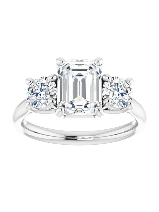 Three Stone Diamond Engagement Ring Lt. 1/2 ct. tw.