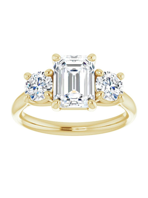 Three Stone Diamond Engagement Ring Lt. 1/2 ct. tw.