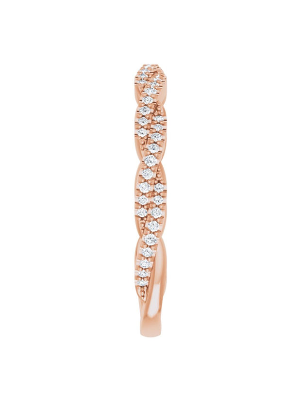 Twisted Diamond Band 1/5 ct. tw.