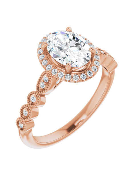 Diamond Halo Engagement Ring 1/6 ct. tw.