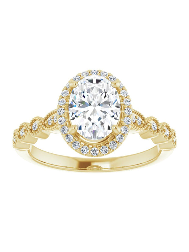 Diamond Halo Engagement Ring 1/6 ct. tw.