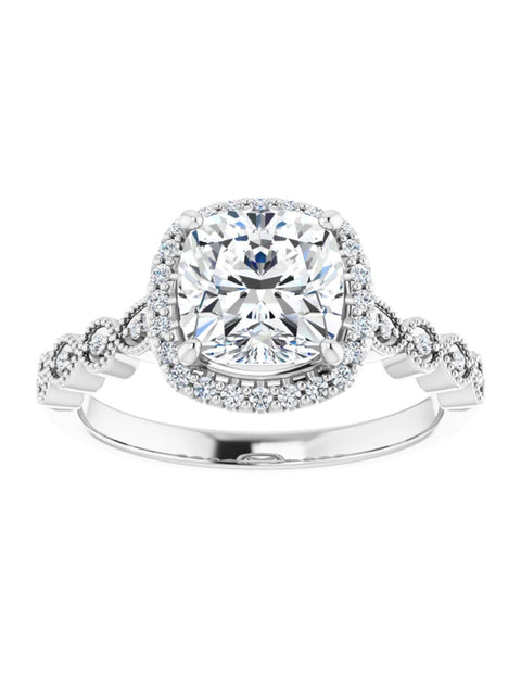 Diamond Halo Engagement Ring 1/6 ct. tw.