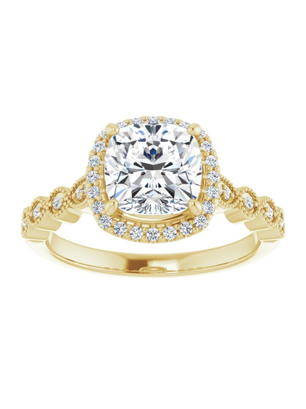 Diamond Halo Engagement Ring 1/6 ct. tw.