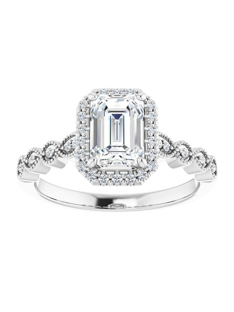 Diamond Halo Engagement Ring 1/6 ct. tw.