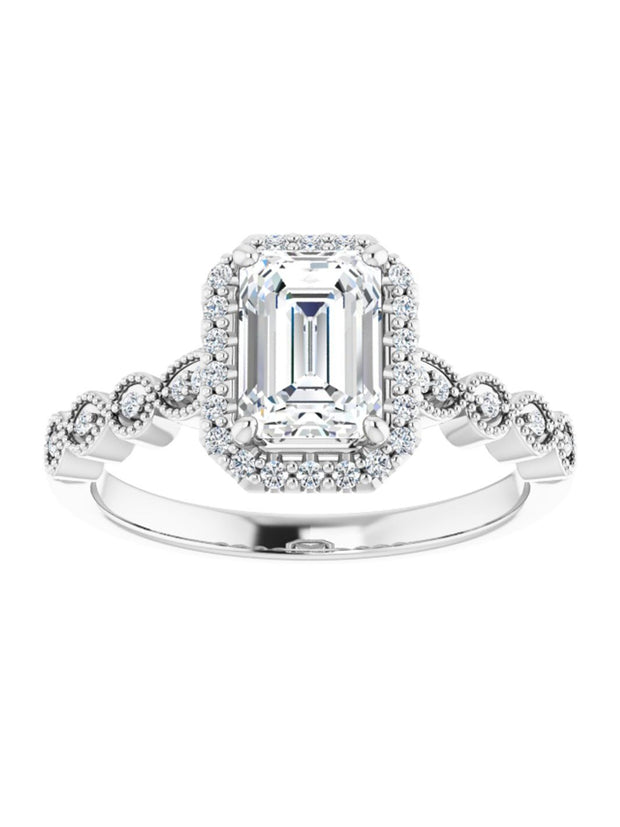 Diamond Halo Engagement Ring 1/6 ct. tw.