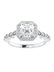 Diamond Halo Engagement Ring 1/6 ct. tw.