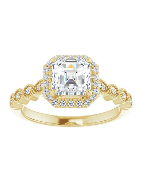 Diamond Halo Engagement Ring 1/6 ct. tw.