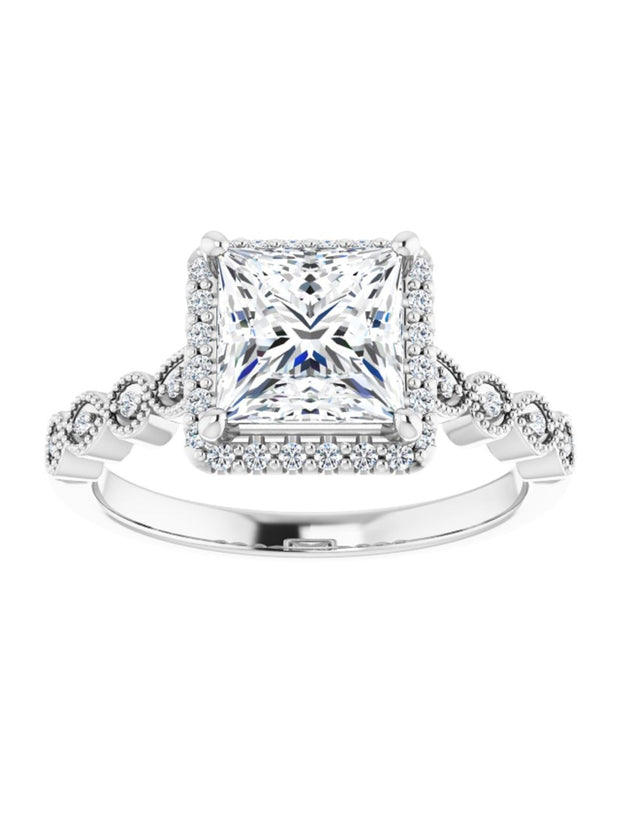 Diamond Halo Engagement Ring 1/6 ct. tw.