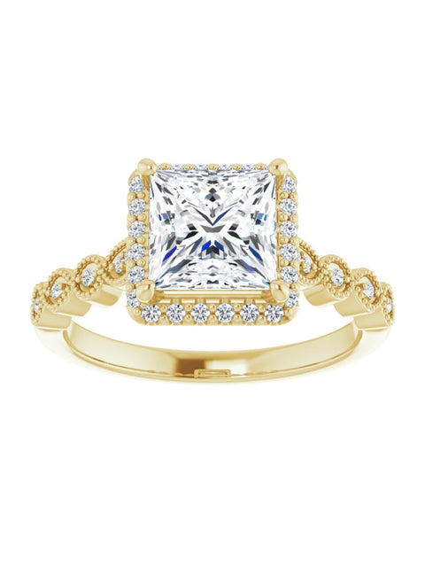 Diamond Halo Engagement Ring 1/6 ct. tw.