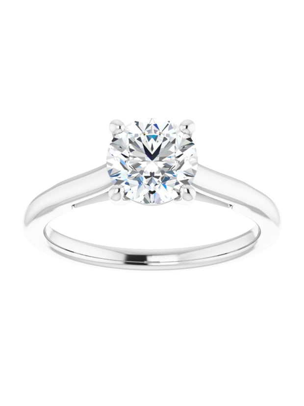 Infinity Symbol Solitaire Engagement Ring