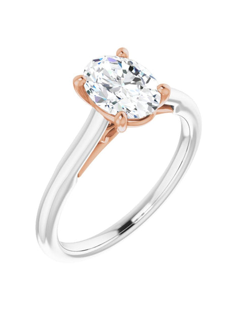 Infinity Symbol Solitaire Engagement Ring