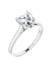 Infinity Symbol Solitaire Engagement Ring
