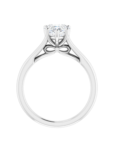 Infinity Symbol Solitaire Engagement Ring