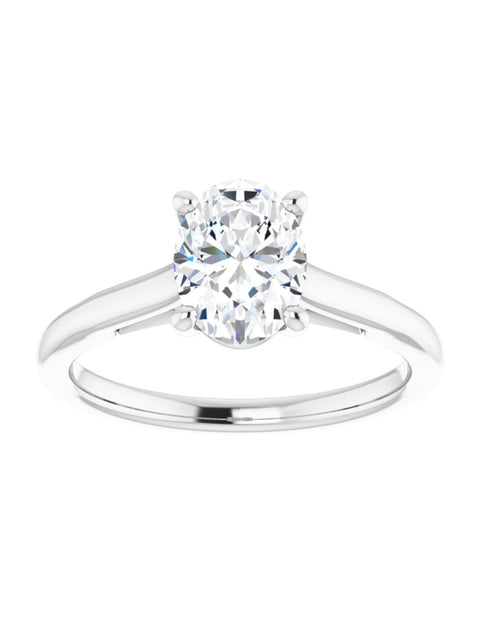 Infinity Symbol Solitaire Engagement Ring