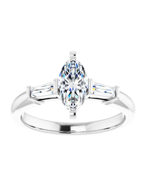 Three stone Diamond Engagement Ring 1/4 ct. tw.