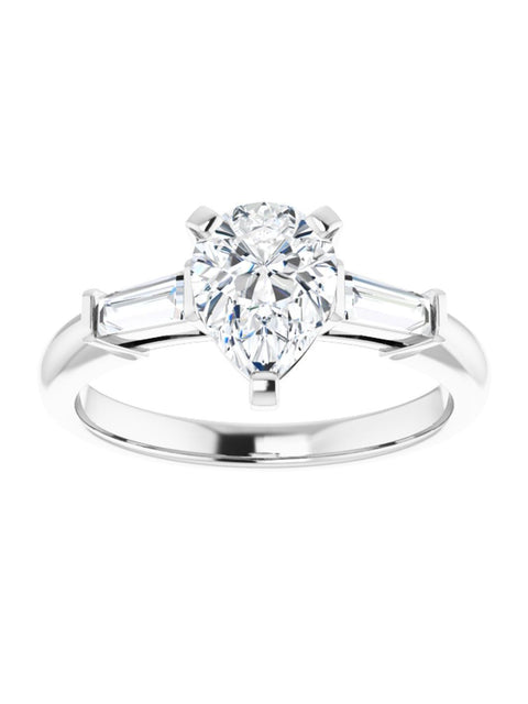 Three stone Diamond Engagement Ring 1/4 ct. tw.