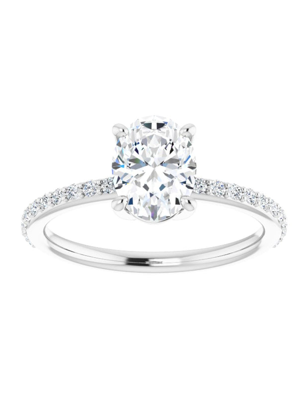 Diamond Accented Engagement Ring 1/4 ct. tw.