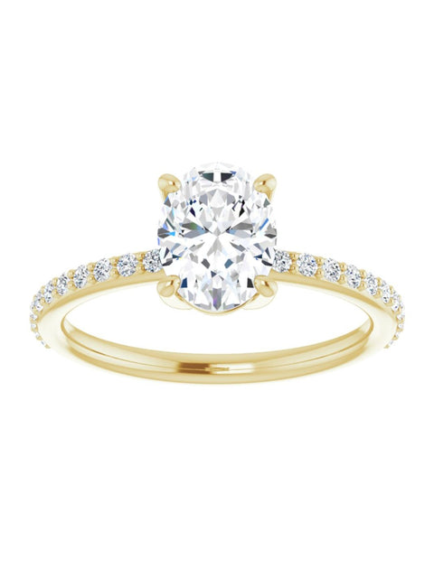 Diamond Accented Engagement Ring 1/4 ct. tw.