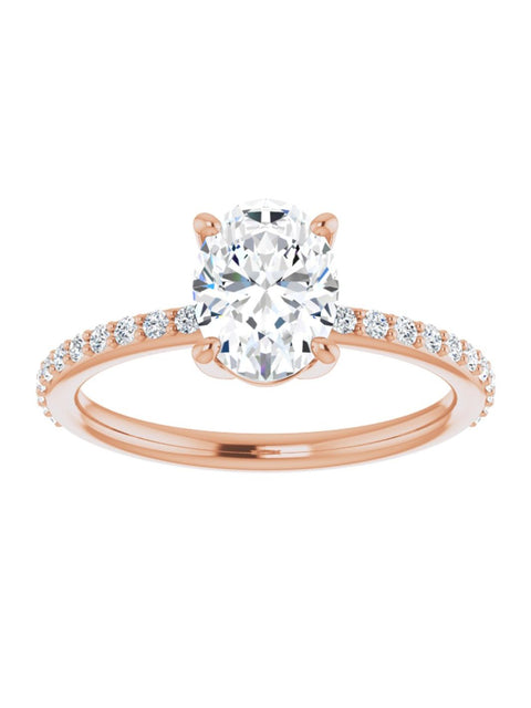 Diamond Accented Engagement Ring 1/4 ct. tw.