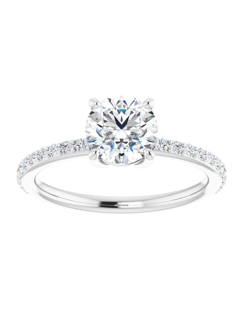 Diamond Accented Engagement Ring 1/4 ct. tw.