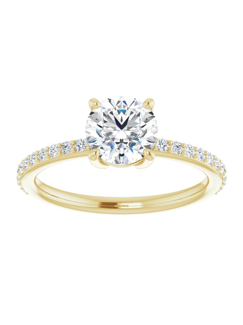 Diamond Accented Engagement Ring 1/4 ct. tw.