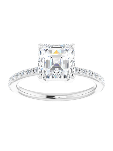 Diamond Accented Engagement Ring 1/4 ct. tw.