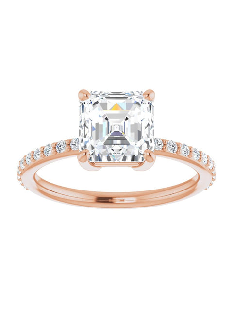 Diamond Accented Engagement Ring 1/4 ct. tw.