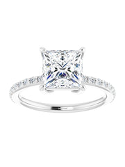 Diamond Accented Engagement Ring 1/4 ct. tw.