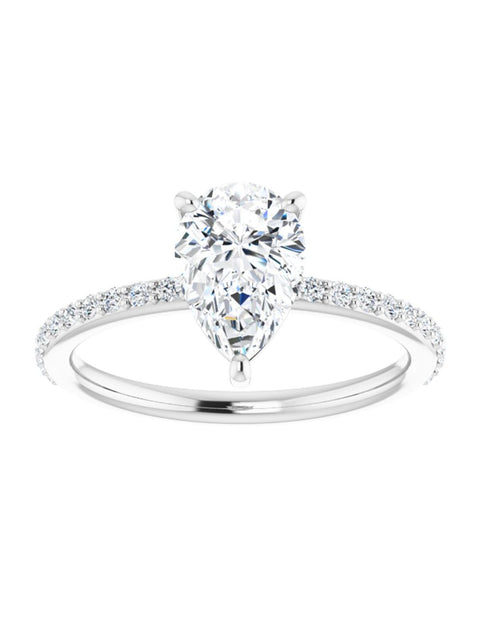 Diamond Accented Engagement Ring 1/4 ct. tw.