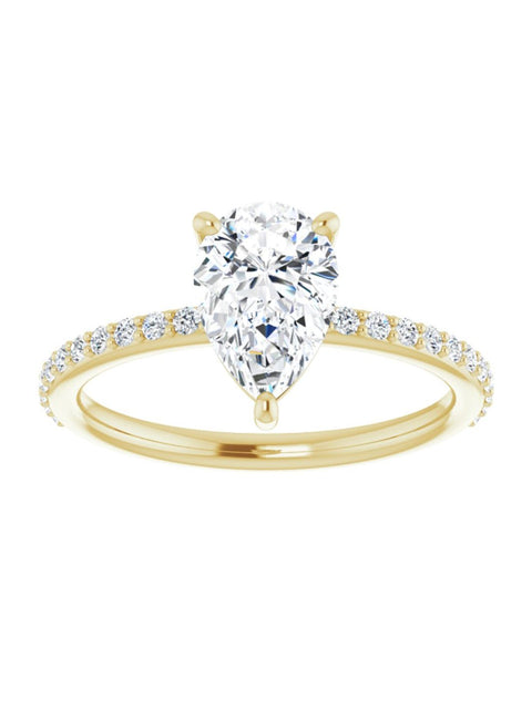 Diamond Accented Engagement Ring 1/4 ct. tw.