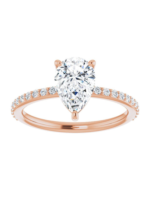 Diamond Accented Engagement Ring 1/4 ct. tw.