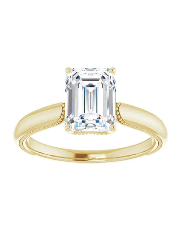 Solitaire Accent Engagement Ring