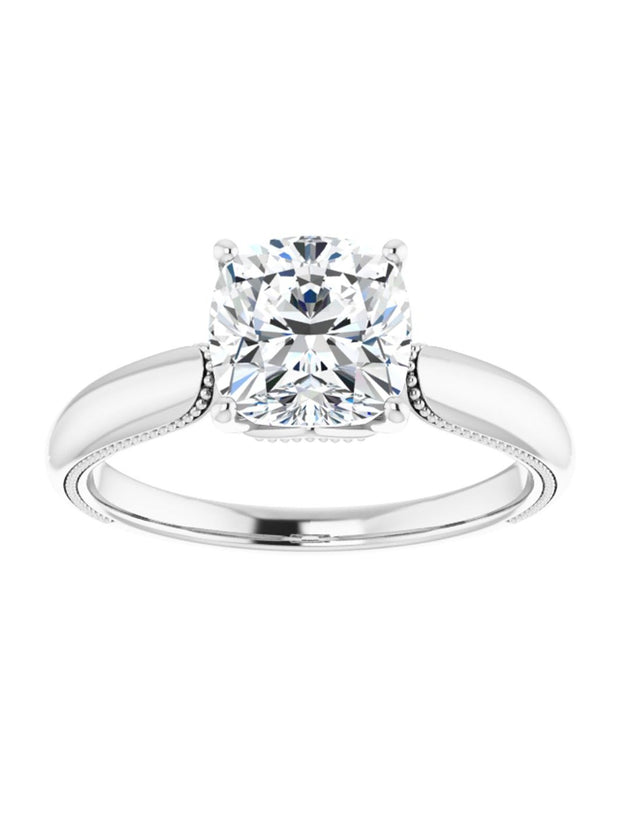 Solitaire Accent Engagement Ring
