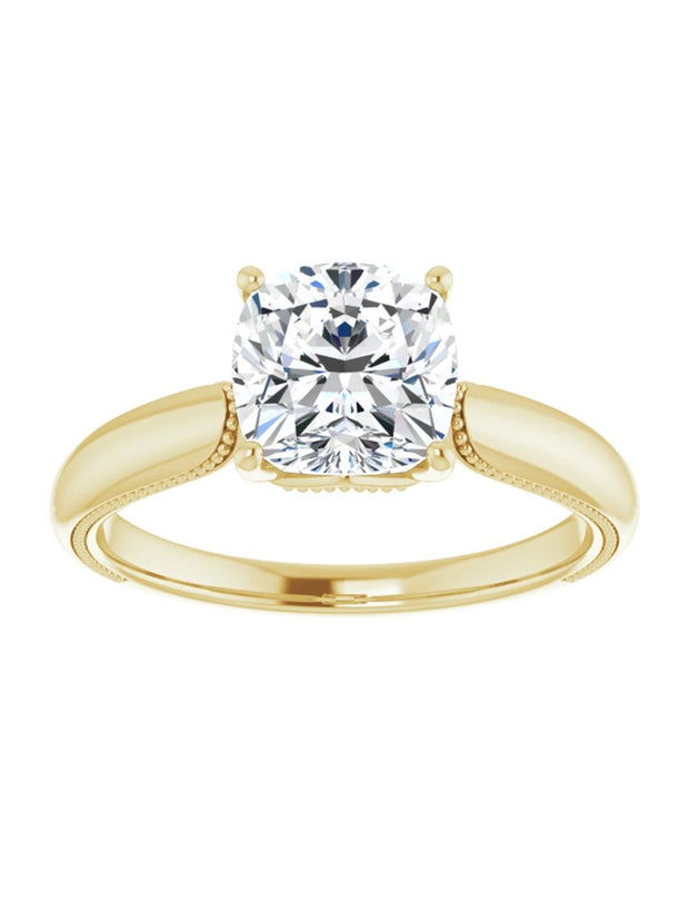 Solitaire Accent Engagement Ring