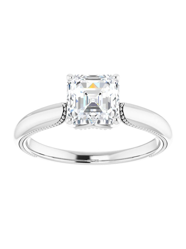 Solitaire Accent Engagement Ring