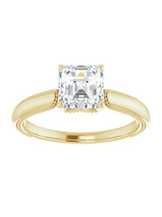 Solitaire Accent Engagement Ring