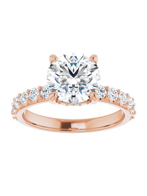 Diamond Hidden Halo Engagement Ring 1/2 ct. tw.