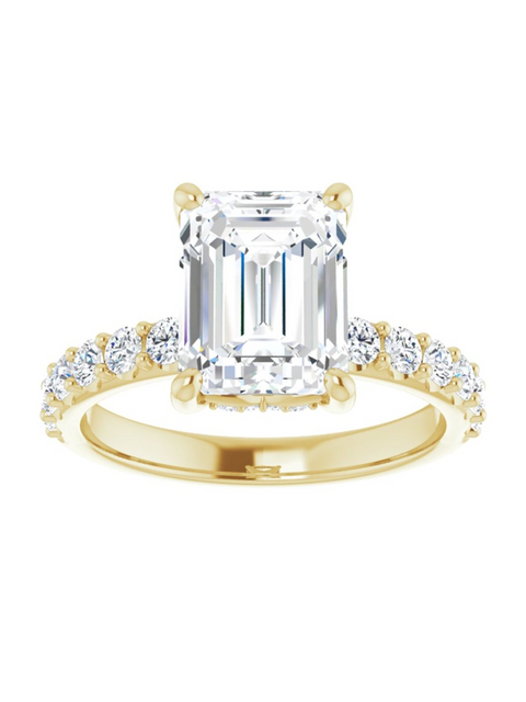 Diamond Hidden Halo Engagement Ring 1/2 ct. tw.