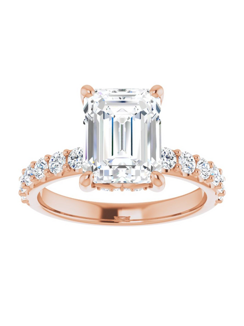 Diamond Hidden Halo Engagement Ring 1/2 ct. tw.