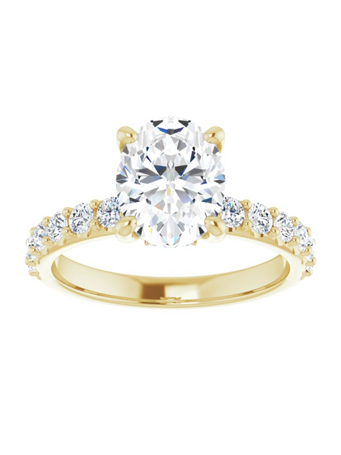 Diamond Hidden Halo Engagement Ring 1/2 ct. tw.